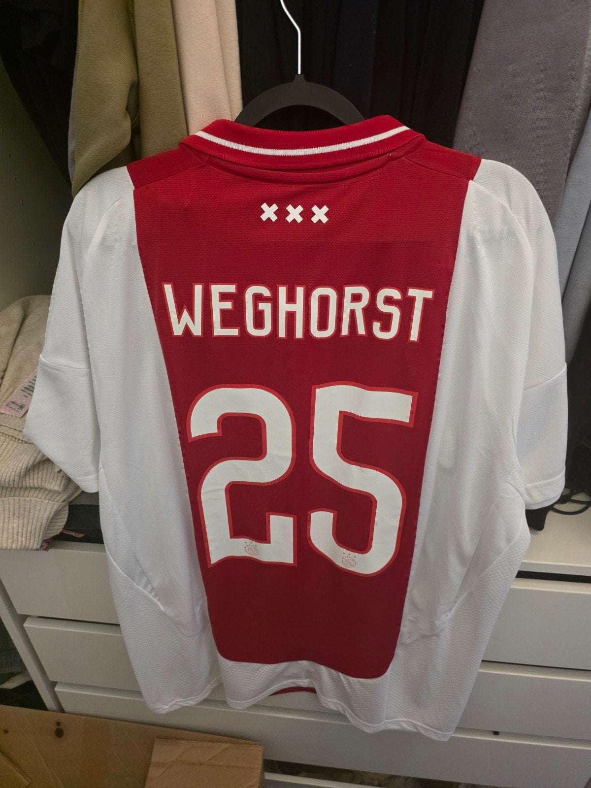Ajax Thuisshirt 2024-2025 XL Weghorst, Meerkleurig, Ophalen of Verzenden, Adidas, Voetbal