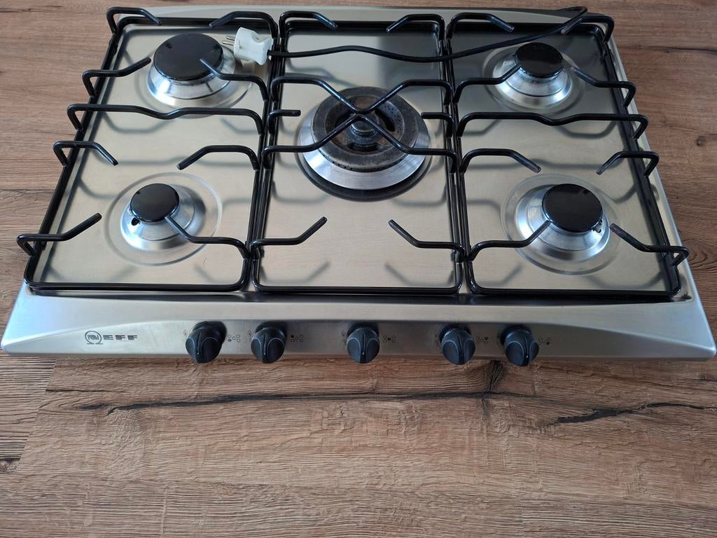 Neff Vrijstaand Gaskookplaat met 5 pitten, Witgoed en Apparatuur, Gebruikt, 60 cm of meer, Gas, Vrijstaand