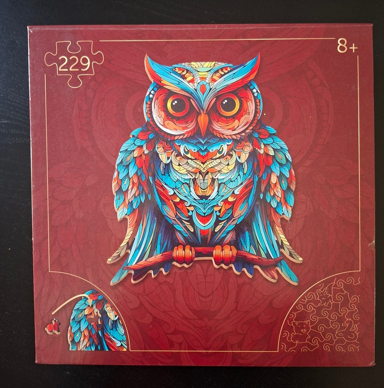 Houten Dieren Puzzel Uil - Zo goed als nieuw, Ophalen of Verzenden, Minder dan 500 stukjes, Zo goed als nieuw, Legpuzzel