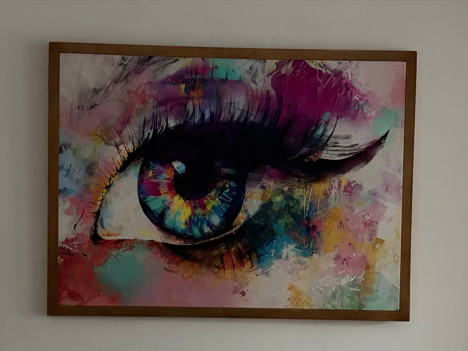 Kleurrijk Oog Canvas Schilderij - Abstracte Kunst, Ophalen