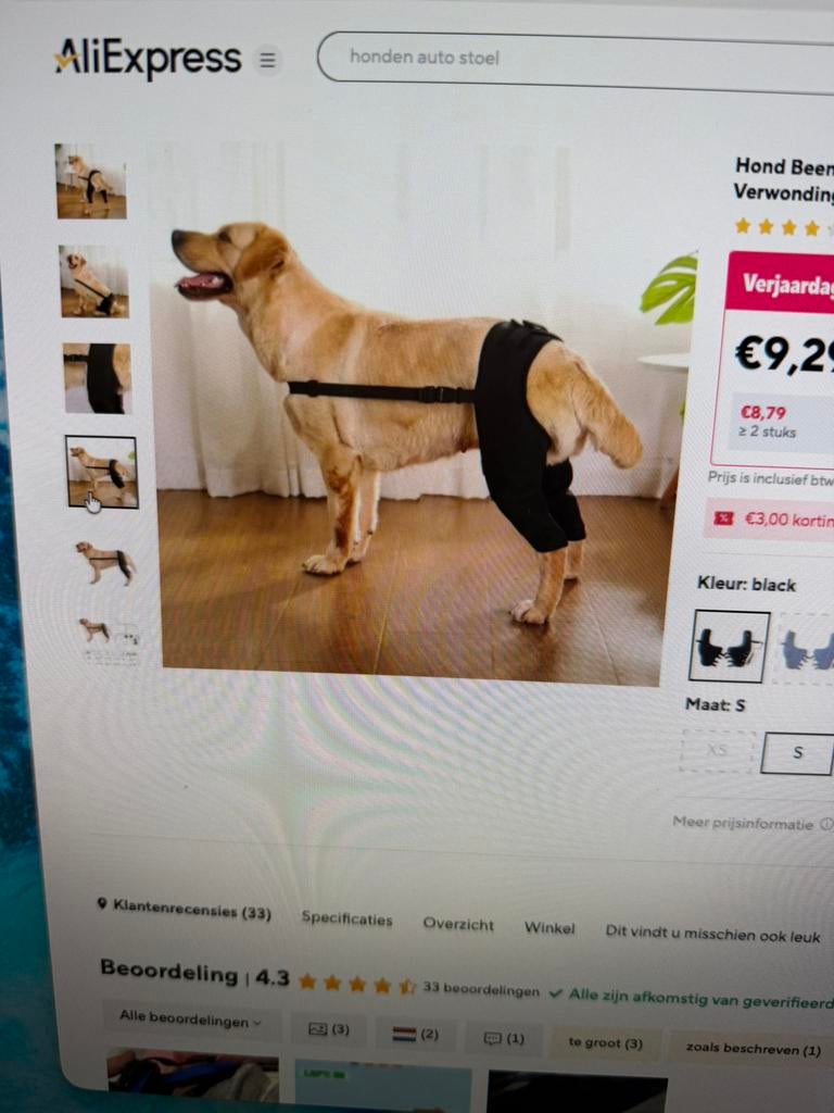 Dog - post op recovery suit - anti scratch pants, Dieren en Toebehoren, Honden-accessoires, Ophalen of Verzenden, Zo goed als nieuw