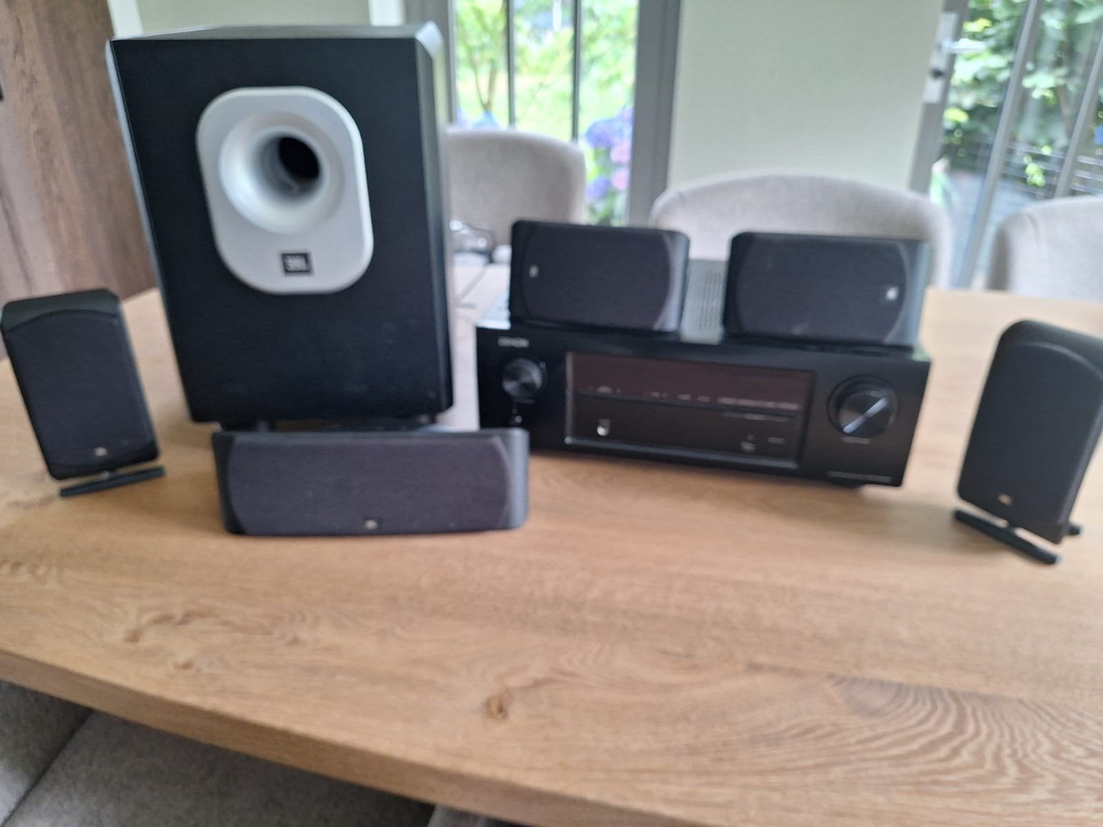 Denon AVR-X540BT 5.1 Home Cinema Set met JBL SUB200/230, Overige merken, Gebruikt, 70 watt of meer, Ophalen of Verzenden