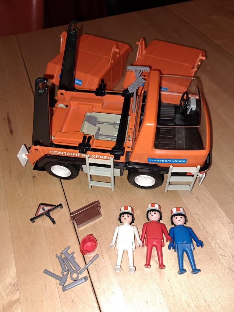 Playmobil container wagen vintage, Ophalen of Verzenden, Gebruikt