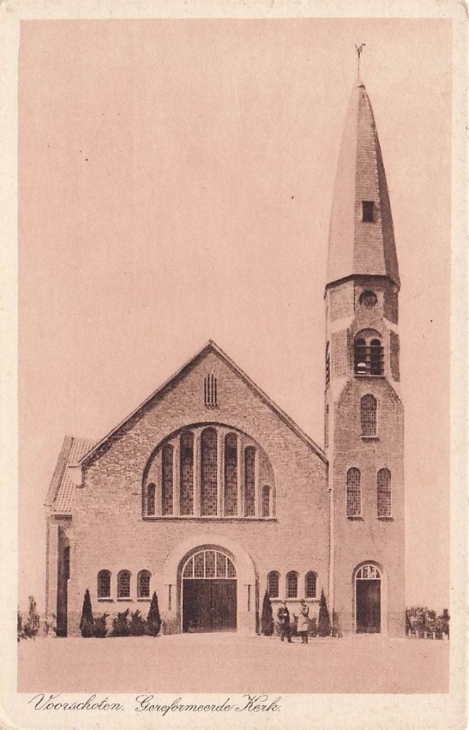 702-274-039 Voorschoten Gereformeerde Kerk, Verzenden, Voor 1920, Zuid-Holland