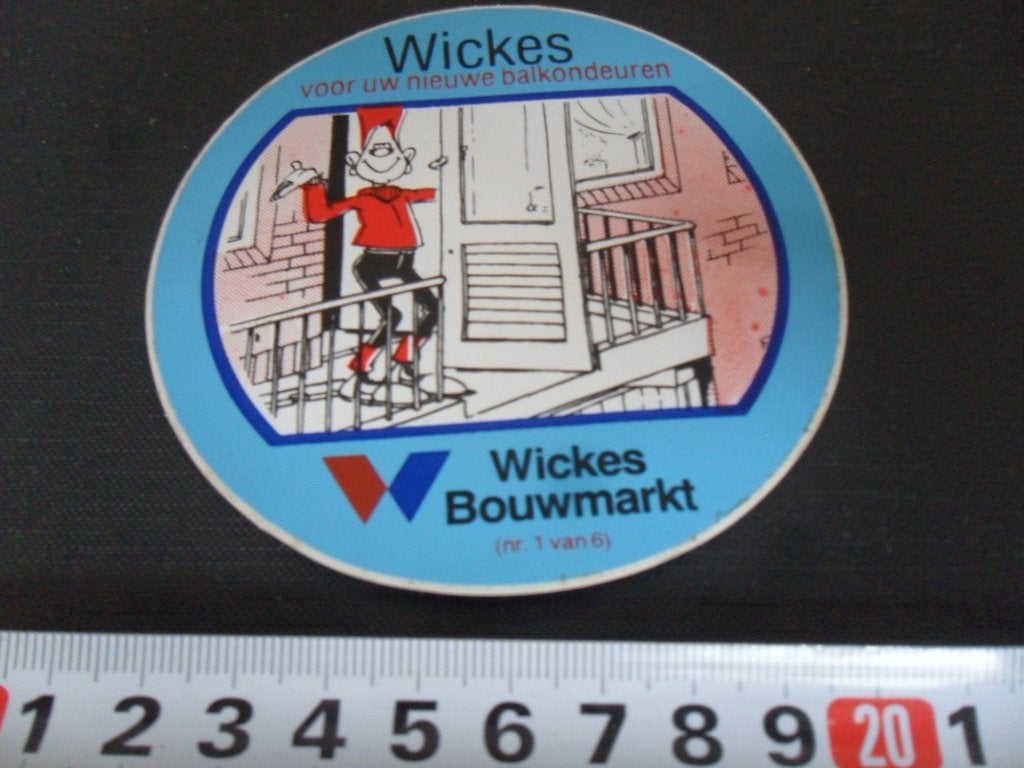 sticker wickes bouwmarkt strip voor uw nieuwe balkondeuren, Ophalen of Verzenden, Zo goed als nieuw