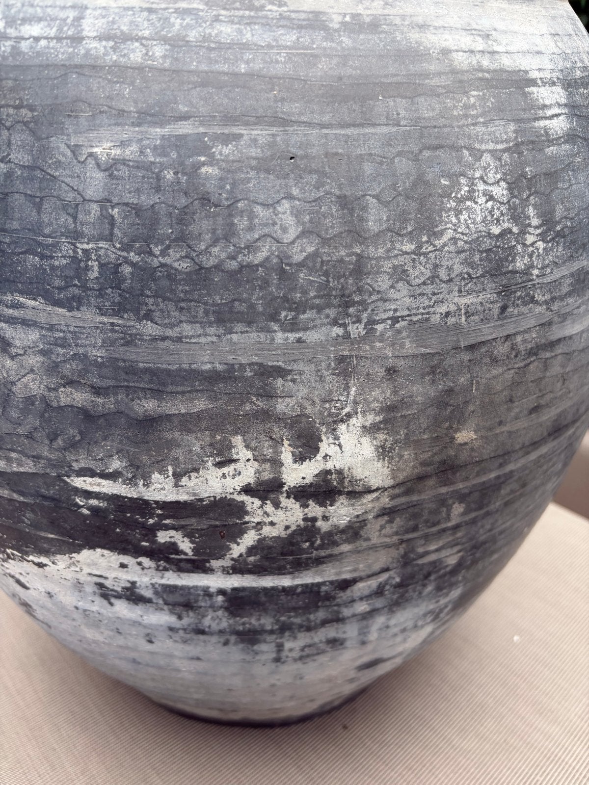 Oude landelijke stoere aardewerk kruik - 47x40 cm, Ophalen