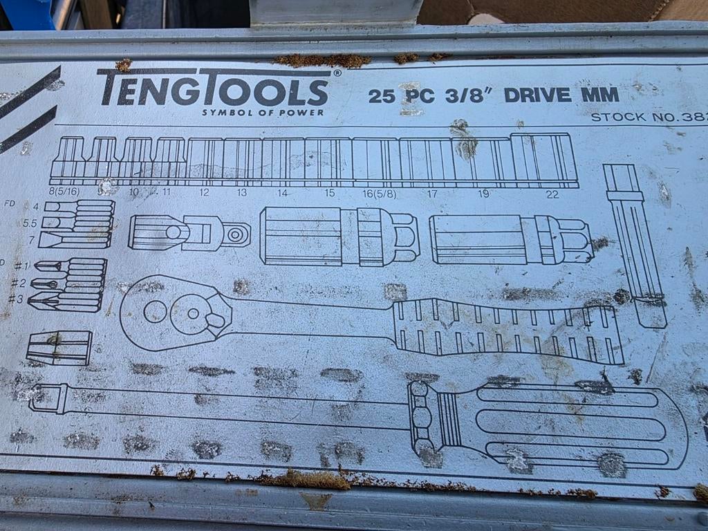 Compacte TengTools doppenset - Compleet en gebruikt, Ophalen