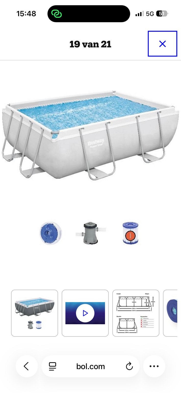 Zwembad met zandfilterpomp en zoutwaterfilter, Tuin en Terras, Zwembaden, Zo goed als nieuw, Opzetzwembad, Minder dan 80 cm, 200 tot 300 cm