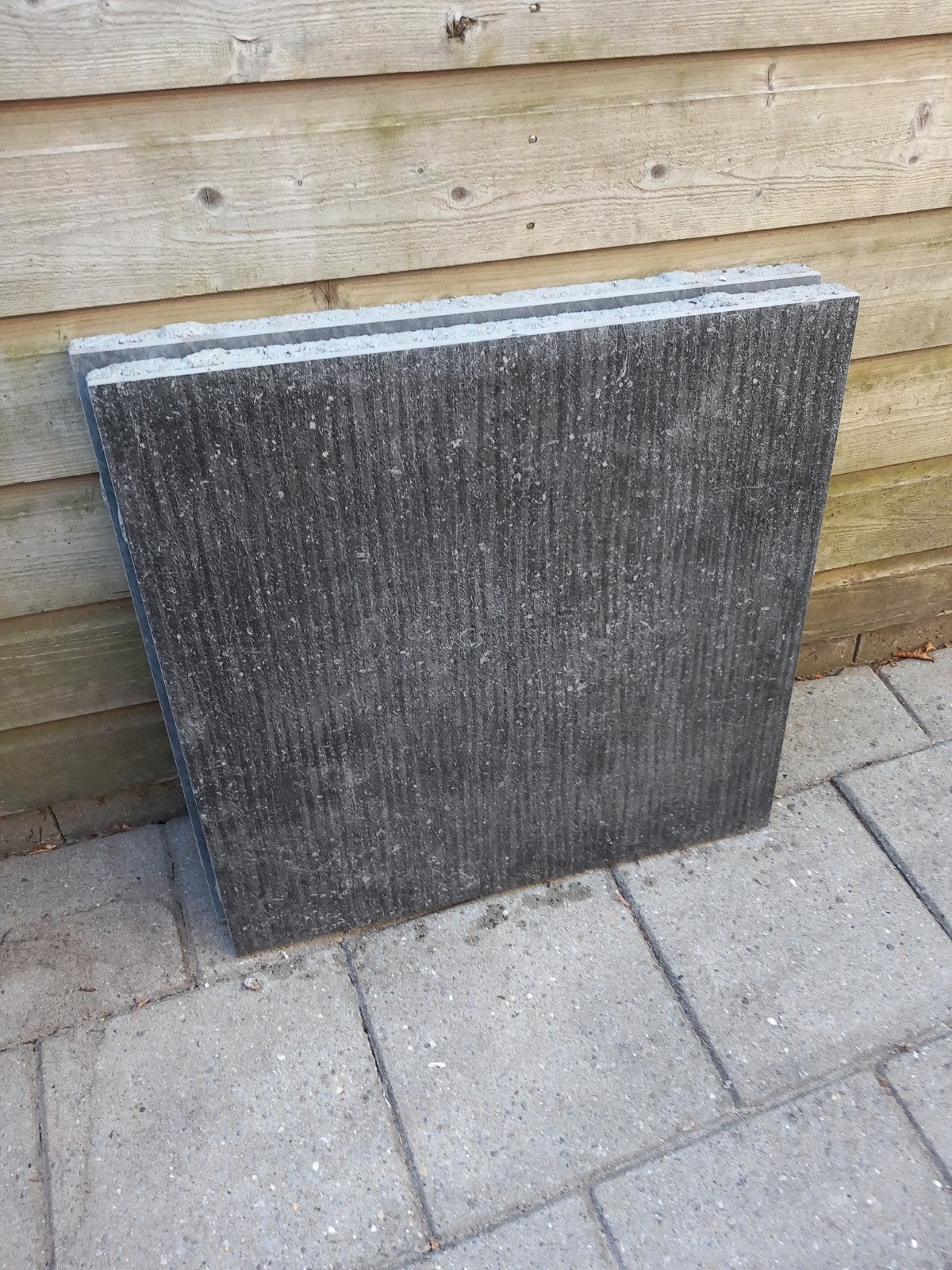 2x Grijs gemêleerd tegel 60x60, Tuin en Terras, Tegels en Klinkers, Ophalen, Nieuw, Beton, Terrastegels