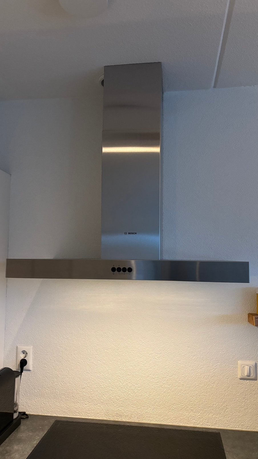 Bosch RVS afzuigkap 90 cm – zeer nette staat – goed werkend, Witgoed en Apparatuur, Ophalen, Zo goed als nieuw, Wandschouwkap