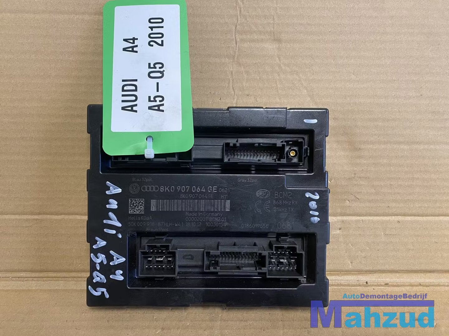 AUDI A4 A5 B8 8F Body controle module bcm sam 2007-2015 8K09, Gebruikt, AUDI AG, Auto-Union-Strasse 1
85045  Ingolstadt, DE, Kundenbetreuung@audi.de