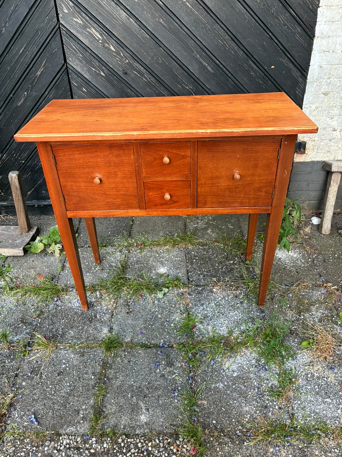 Vintage Meubel tafel  kastje, Ophalen