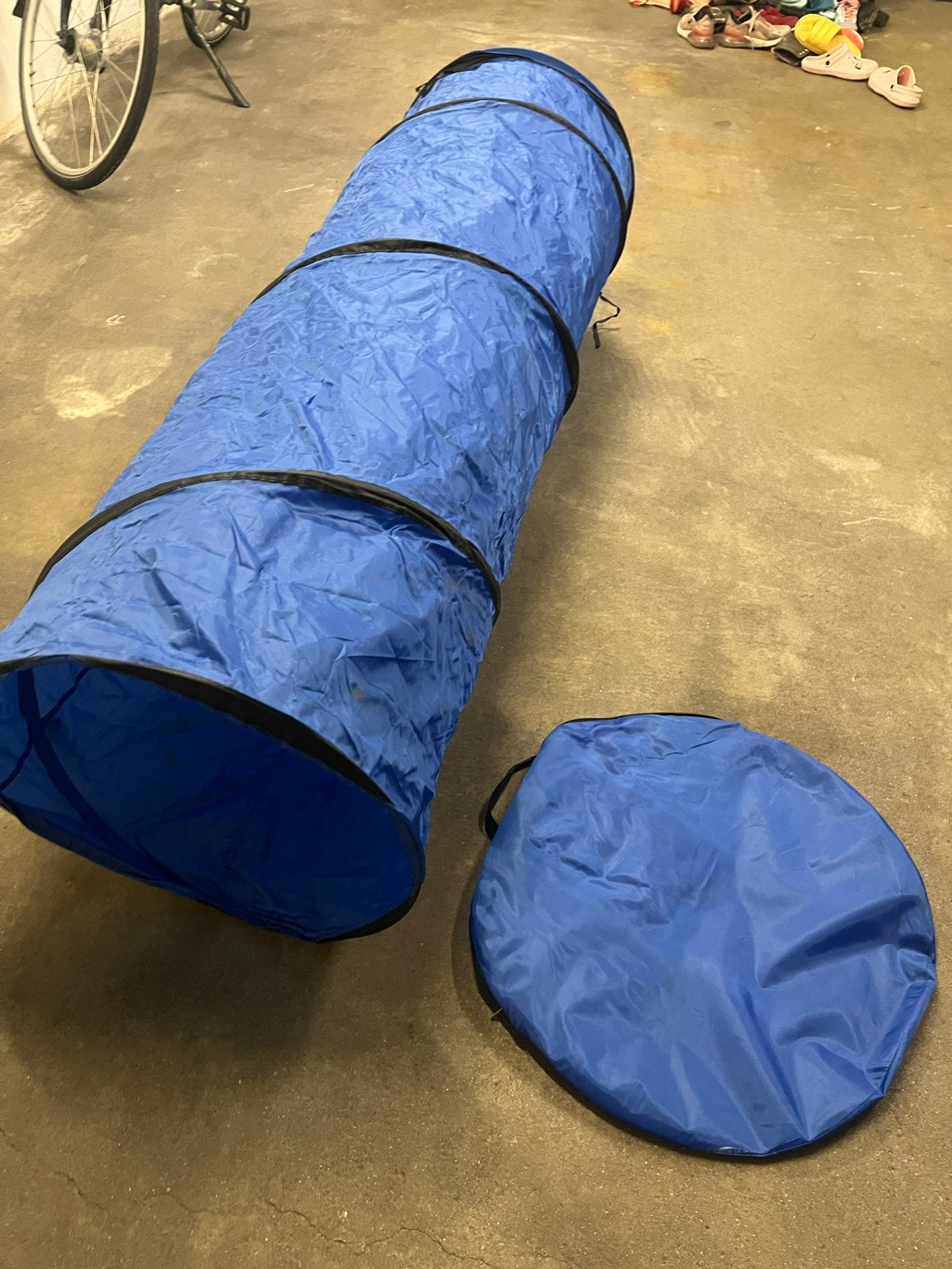 Agilitytunnel voor honden – 3 meter lang met opbergtas, Dieren en Toebehoren, Ophalen of Verzenden, Gebruikt, Hondenspeelgoed