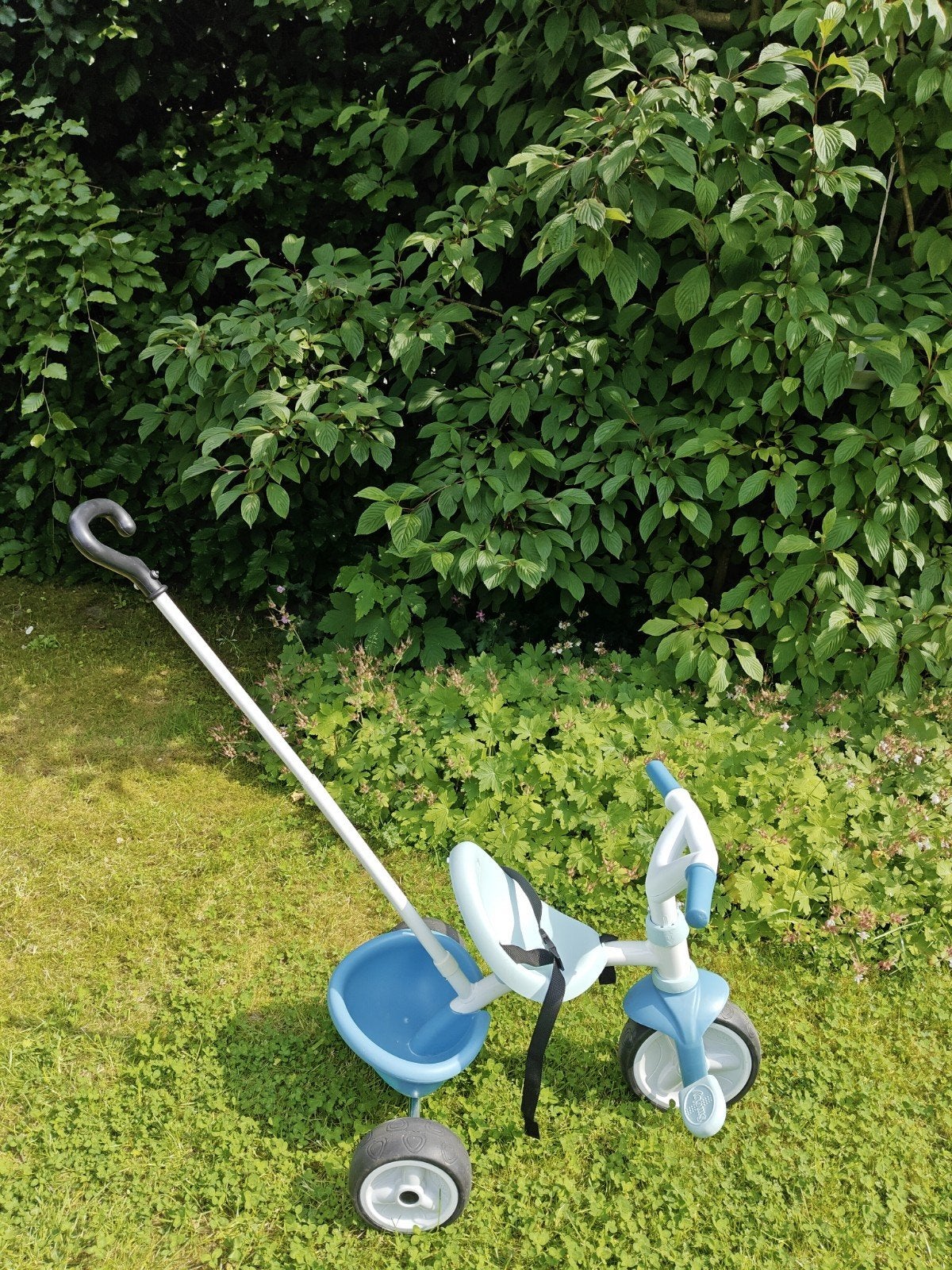 Smoby driewieler met duwstang, Ophalen, Zo goed als nieuw