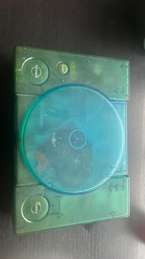 Playstation 1 groene kast, Ophalen of Verzenden, Zo goed als nieuw, Controller, PlayStation 1