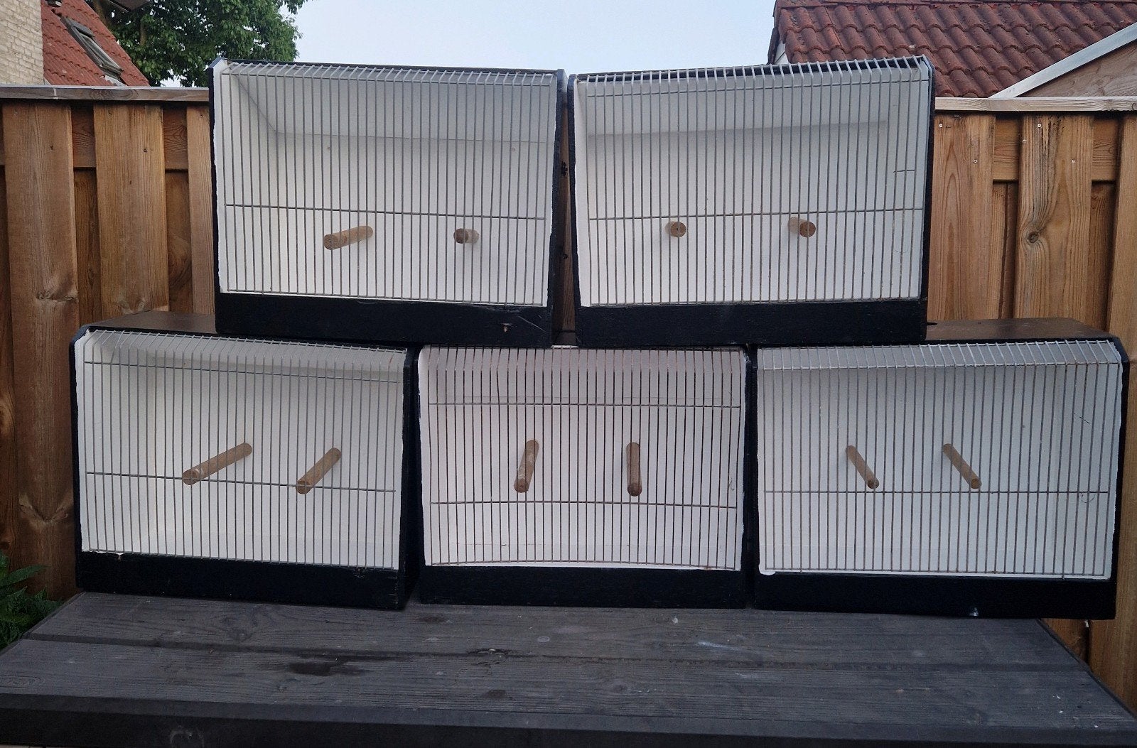 Tt kooi groot, Dieren en Toebehoren, Ophalen, Gebruikt, Hout, Vogelkooi