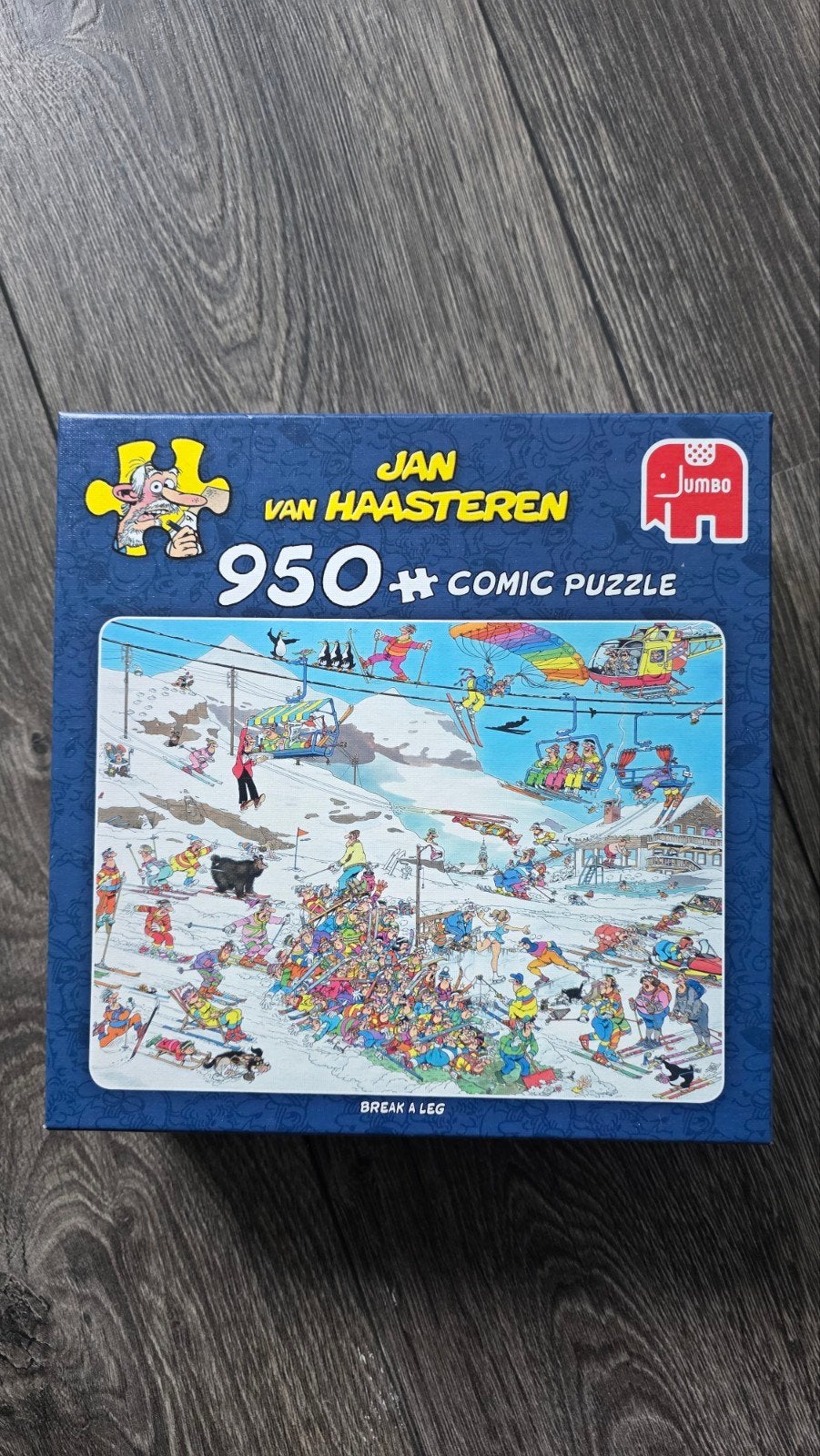 Jan van Haasteren 950+ stukjes - Break a Leg, Ophalen of Verzenden, 500 t/m 1500 stukjes, Zo goed als nieuw, Legpuzzel