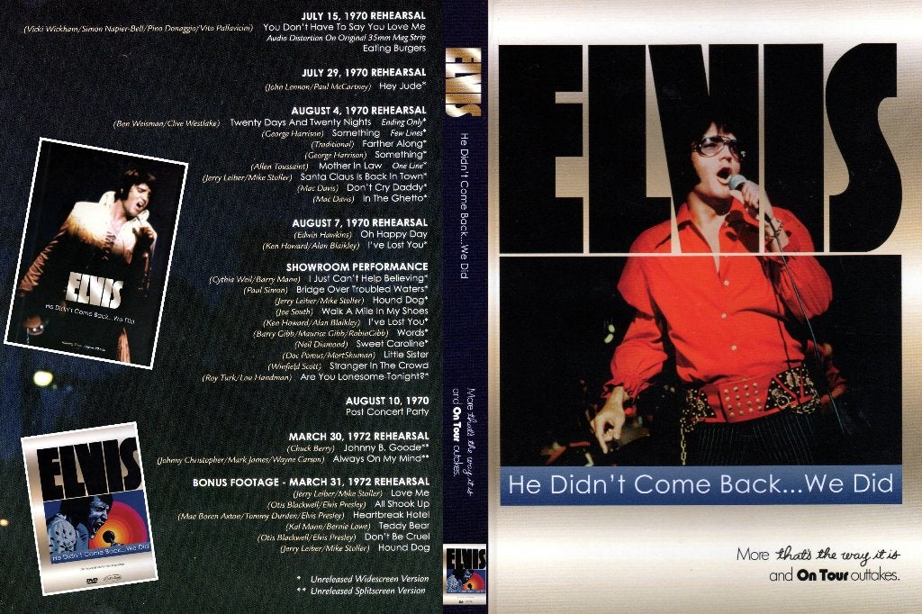 Elvis Presley he didn't come back ... We did, Alle leeftijden, Verzenden, Nieuw in verpakking