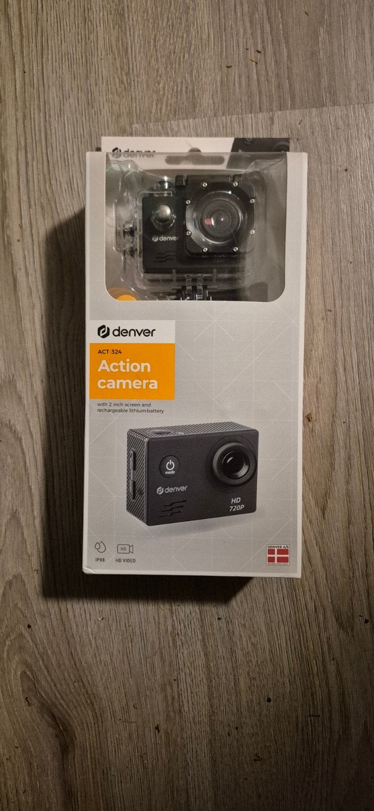 Denver ACT-324 Action Camera HD 720p - Nieuw in doos, Ophalen of Verzenden, Nieuw, Overige merken