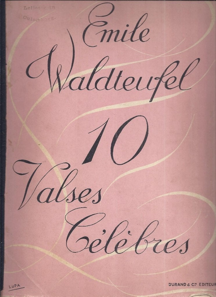 B12 bladmuziek emile waldteufel 10 feest walsen, Gebruikt, Klassiek, Ophalen of Verzenden, Artiest of Componist