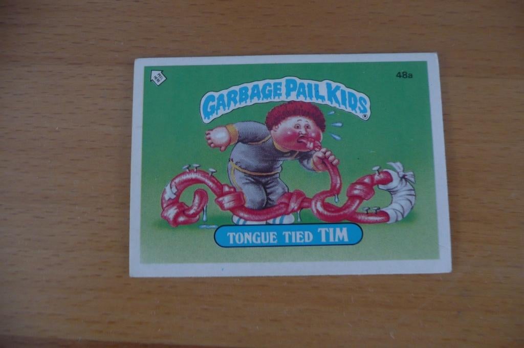 Garbage Pail Kids Tweede serie UK nummer 48a (108), Hobby en Vrije tijd, Stickers en Plaatjes, Ophalen of Verzenden, Gebruikt