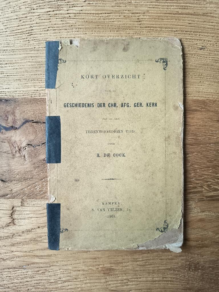 H. de Cock - Kort overzicht geschiedenis Chr. Afg. Ger. Kerk, Antiek en Kunst, Antiek | Boeken en Bijbels, Ophalen of Verzenden
