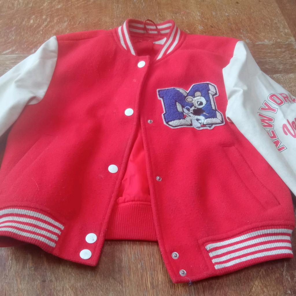 Leuke baseball / campus jasje 5 euro (128), Ophalen of Verzenden, Gebruikt, Meisje, Jas