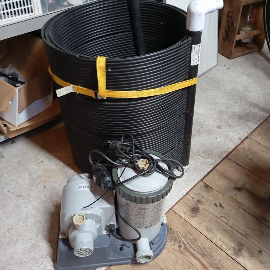 Solar zwembad heater, Ophalen, Gebruikt