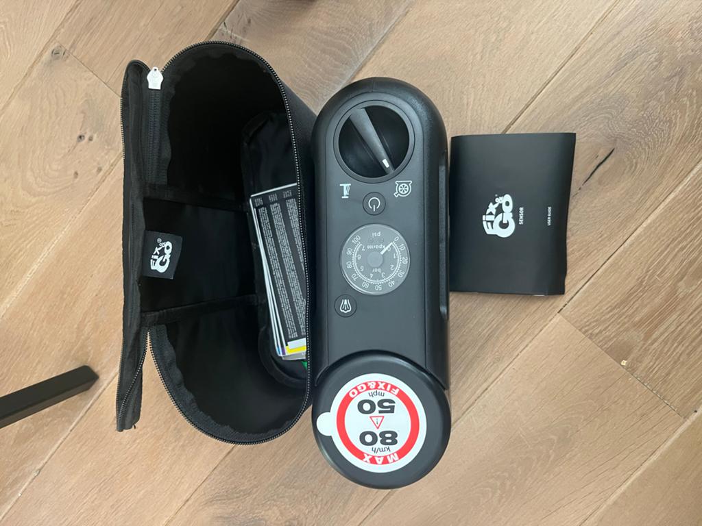 Fix&Go bandenreparatieset met compressor, Auto diversen, Auto-accessoires, Ophalen of Verzenden, Zo goed als nieuw