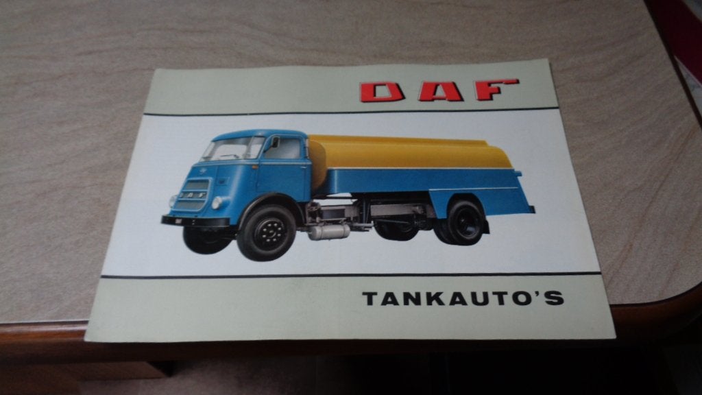 ZELDZAME Folder  DAF  Tankautos  ,  7 - 1964, Verzenden, Zo goed als nieuw, Overige merken