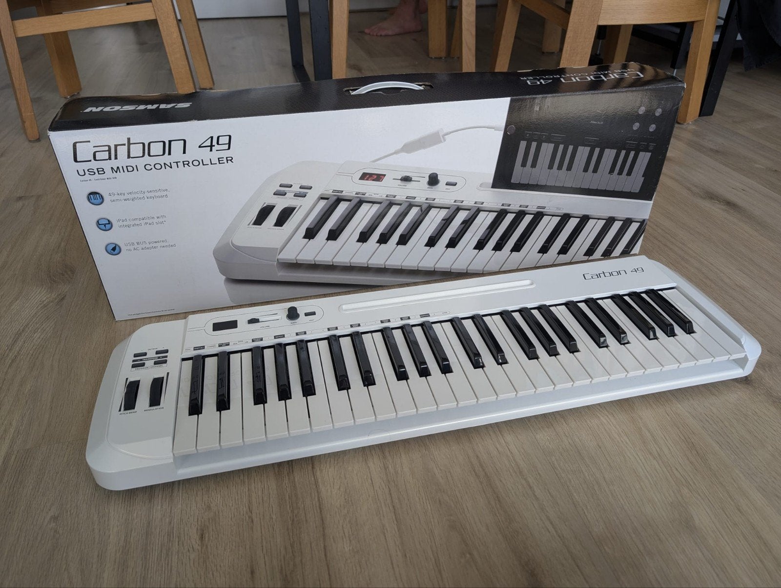 Samson Carbon 49 USB MIDI Controller - *Nieuw*, Muziek en Instrumenten, Keyboards, Ophalen, 49 toetsen, Overige merken, Midi-aansluiting