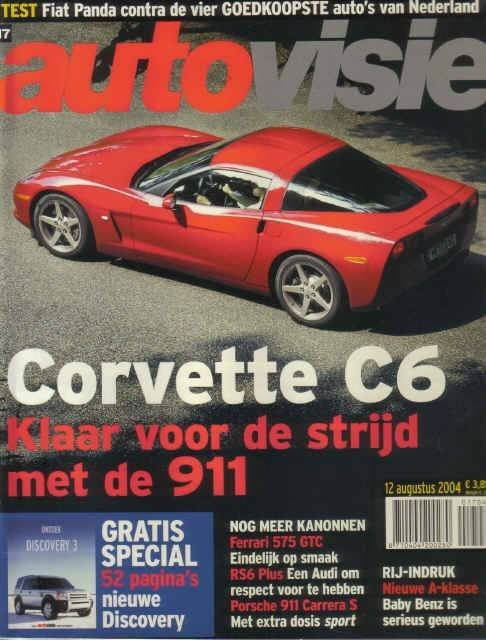 Autovisie 17 2004 : Audi RS6 - Porsche 911 Carrera S - BMW 3, Ophalen of Verzenden, Gelezen, Algemeen