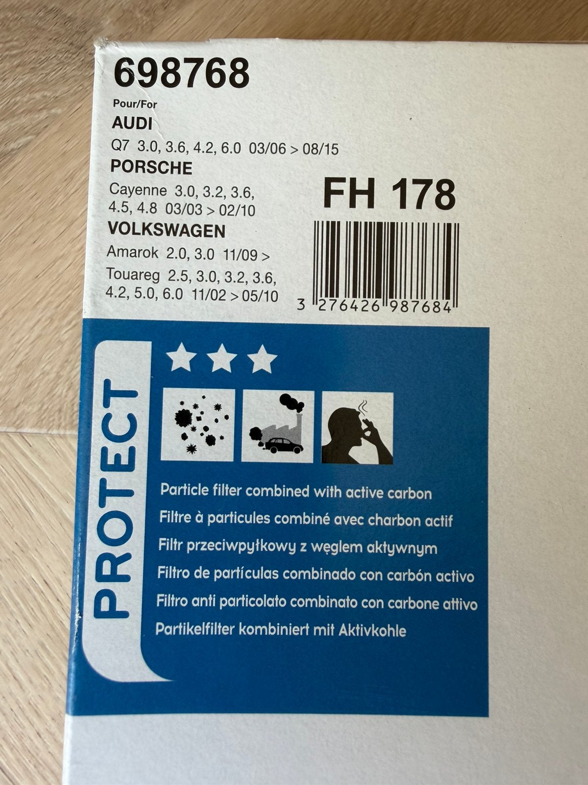 Valeo Interieurfilter VW Touareg | Koolstof + fijnstof/polle, Ophalen of Verzenden, Nieuw
