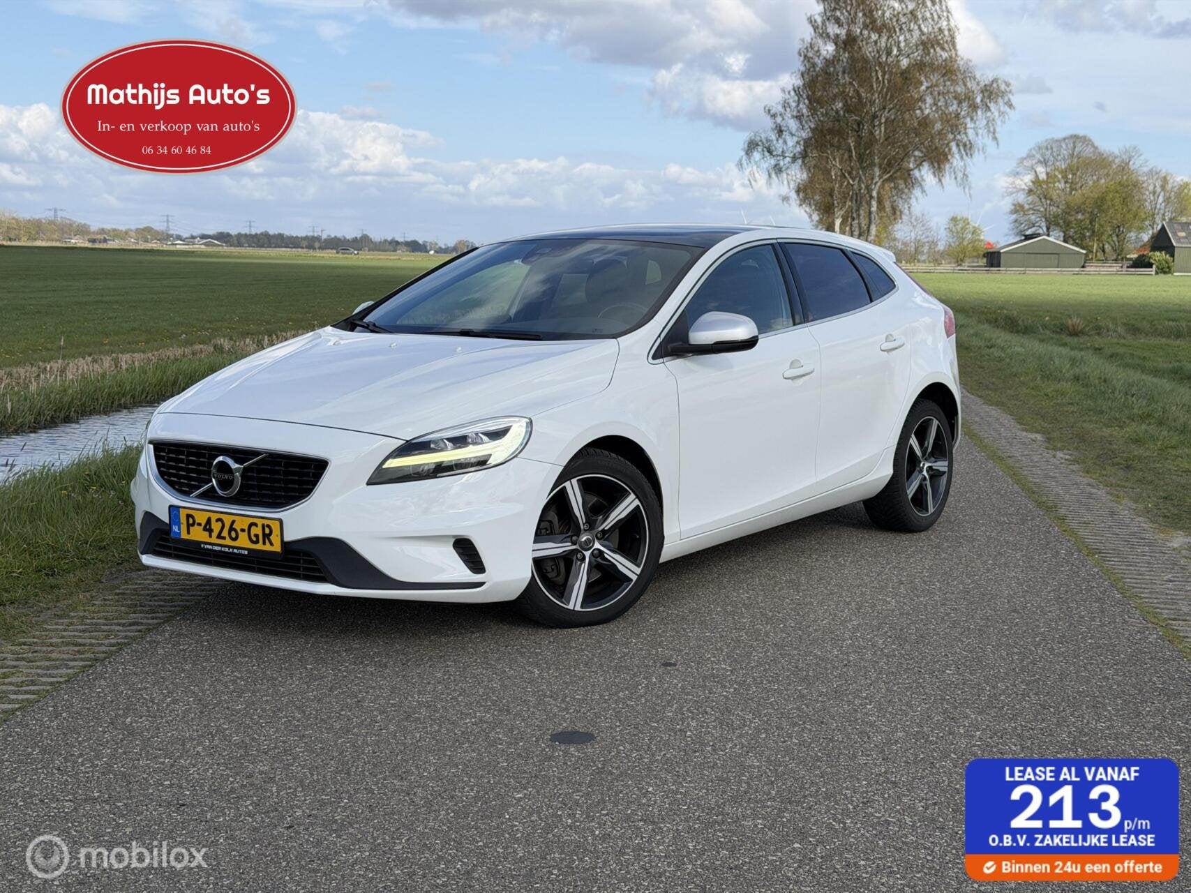 Volvo V40 2.0 D2 R-Design Pano! Automaat!, Euro 6, 4 cilinders, Bedrijf, Diesel