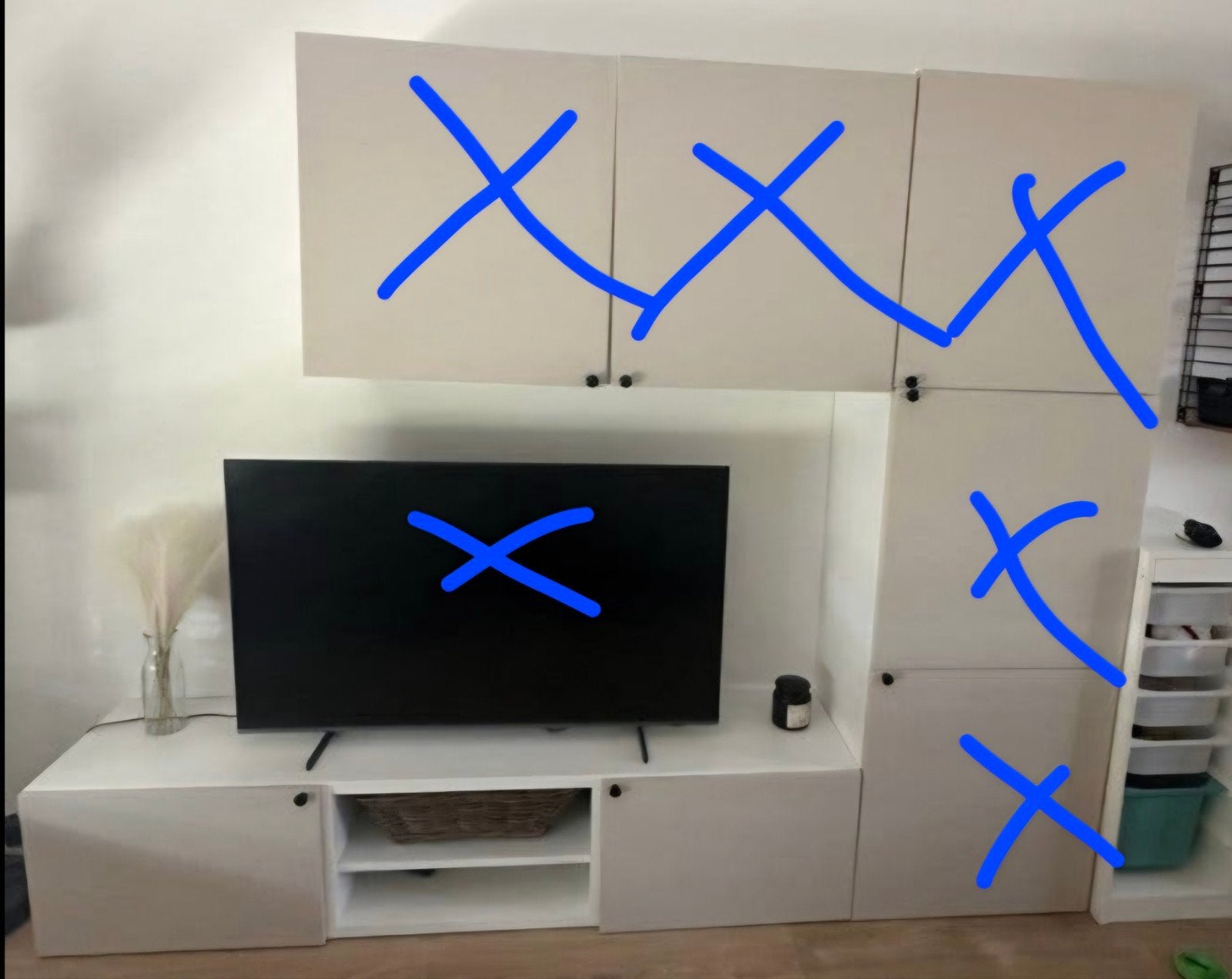 tv kast besta ikea, Ophalen, Gebruikt, 150 tot 200 cm, Minder dan 100 cm