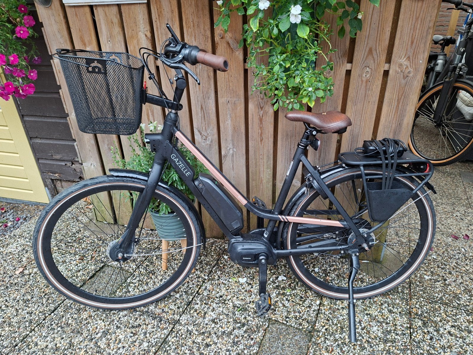 gazelle citygo   met shimano motor, Fietsen en Brommers, Fietsen | Dames | Moederfietsen, Ophalen, 2 zitjes, 53 tot 56 cm, Zo goed als nieuw