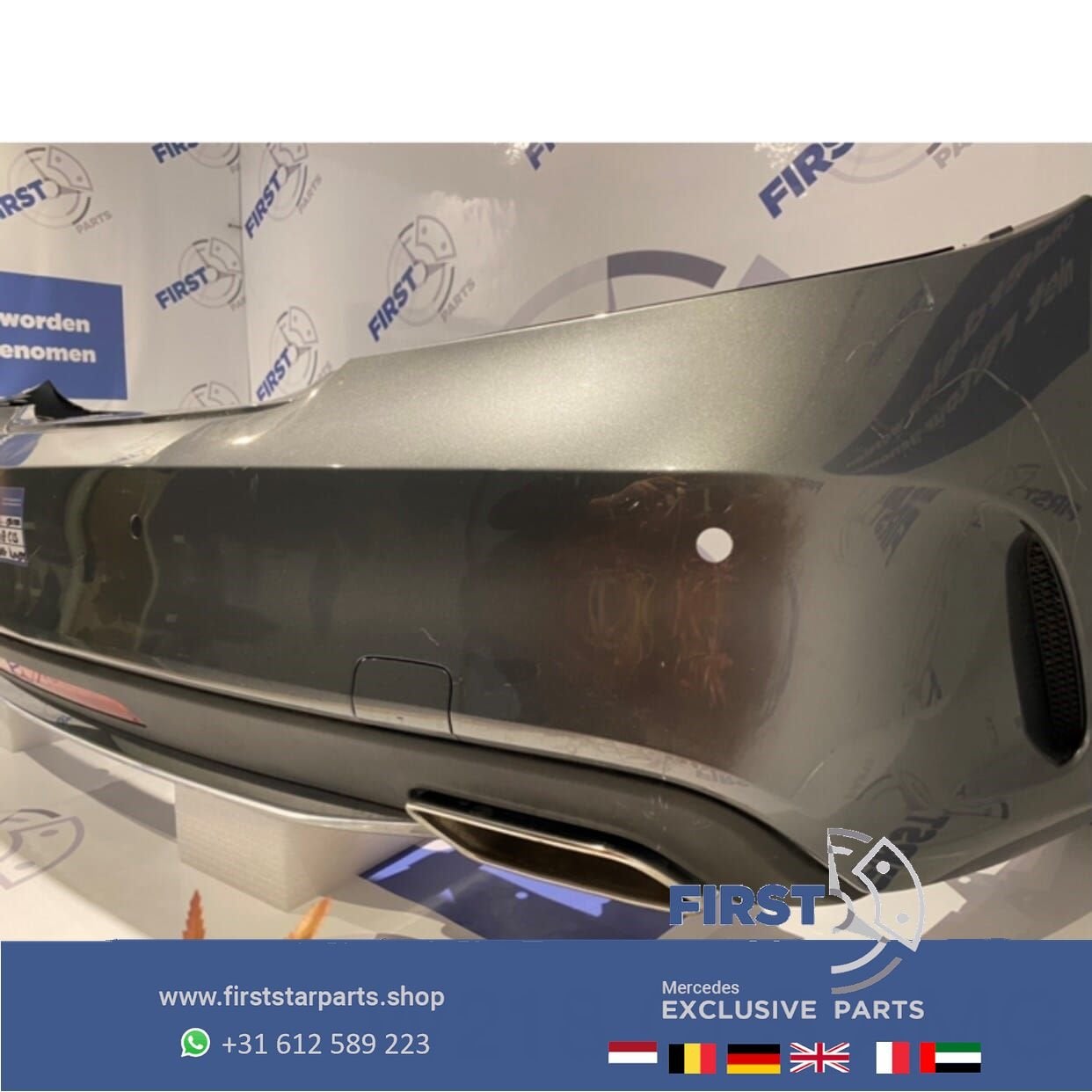 W218 CLS AMG ACHTERBUMPER COMPLEET 2011-2017 origineel Merce, Gebruikt, -, Ophalen of Verzenden, Achter