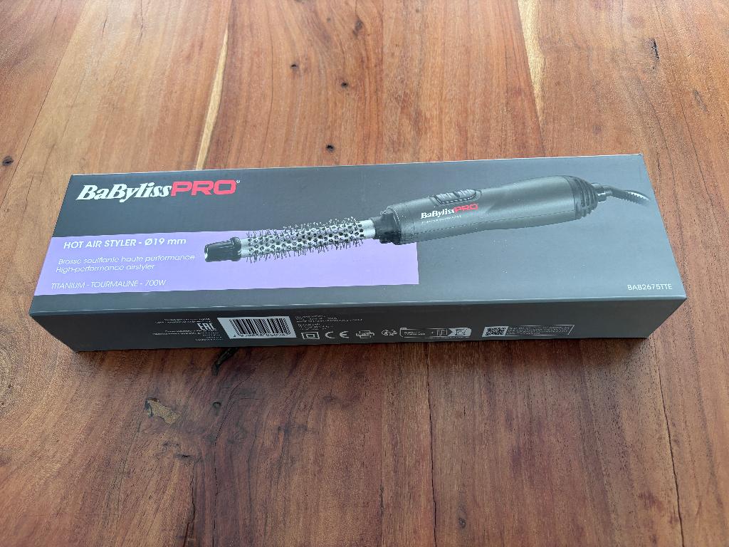 BaByliss pro air brush 19 mm, Sieraden, Tassen en Uiterlijk, Uiterlijk | Haarverzorging, Zo goed als nieuw, Föhn of Haardroger