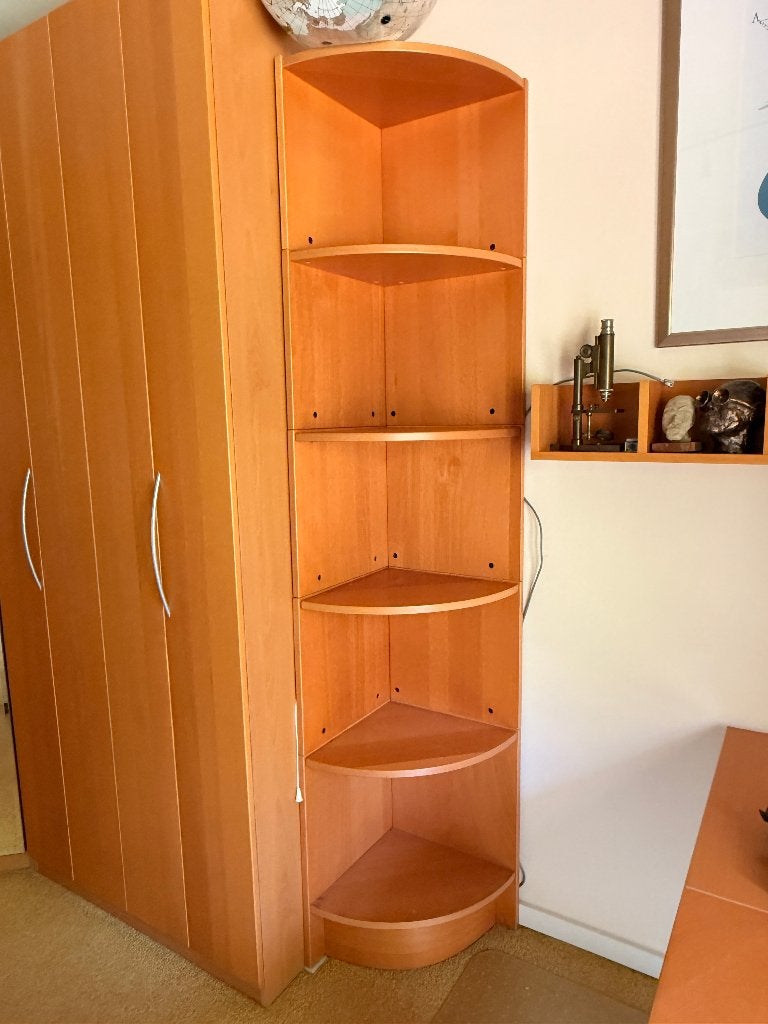 Hoek IKEA boekenkast 40 x 40 x 220 hoog, Ophalen, Met plank(en), Gebruikt, 200 cm of meer