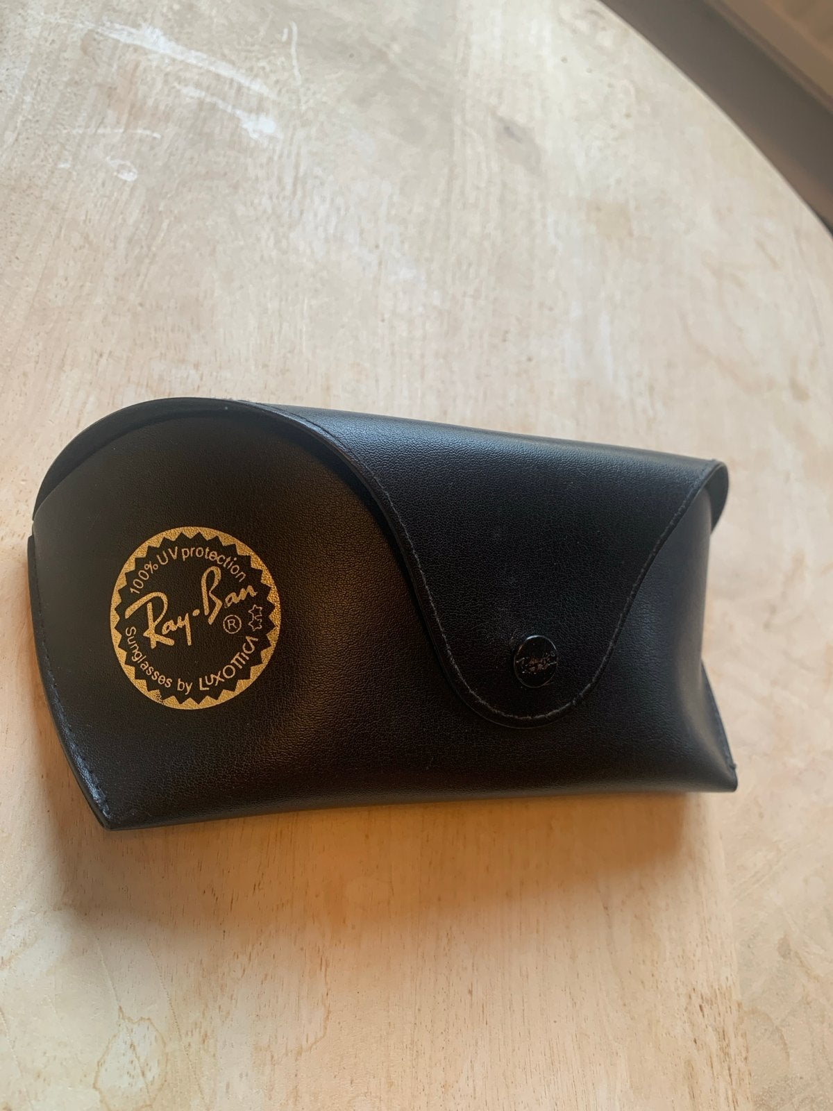 Ray-Ban brillenkoker - Zwart, origineel en in goede staat, Gebruikt, Zonnebril, Zwart, Ophalen of Verzenden