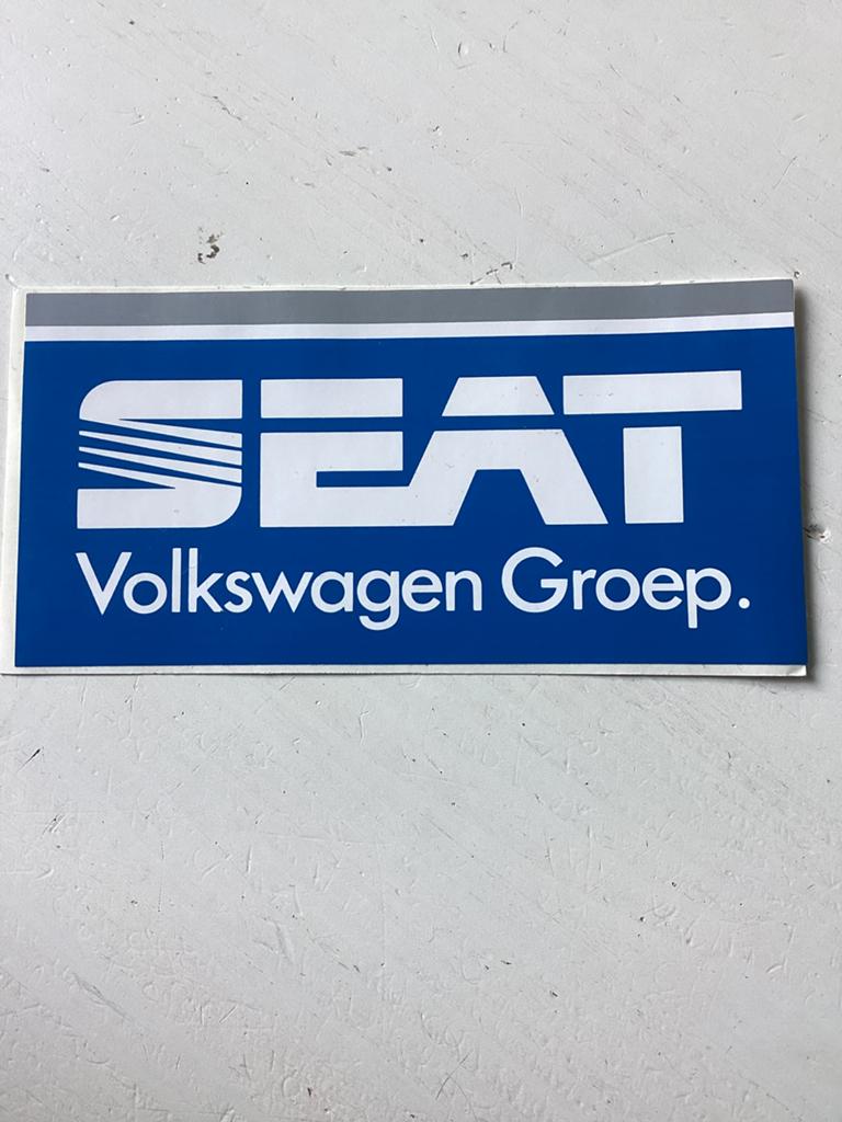 Sticker SEAT Volkswagen Groep, Verzamelen, Stickers, Verzenden, Zo goed als nieuw, Auto of Motor