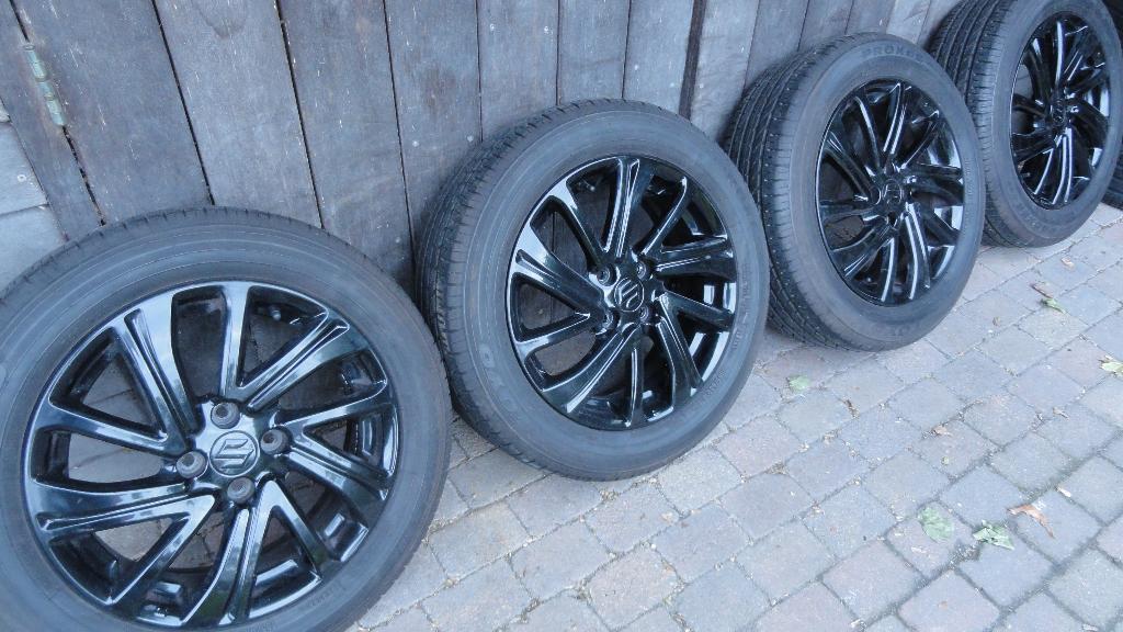 Suzuki Swift alu velgen origineel met zomerbanden 16 inch, Ophalen, Gebruikt, 16 inch, Banden en Velgen