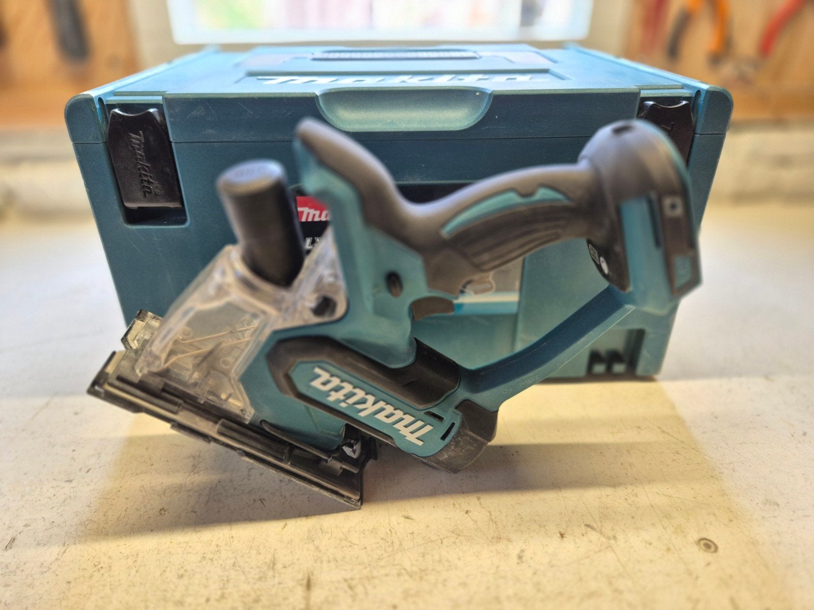 Makita DSD180ZJ accu gipszaag body 18v incl systainer, Ophalen of Verzenden, Zo goed als nieuw