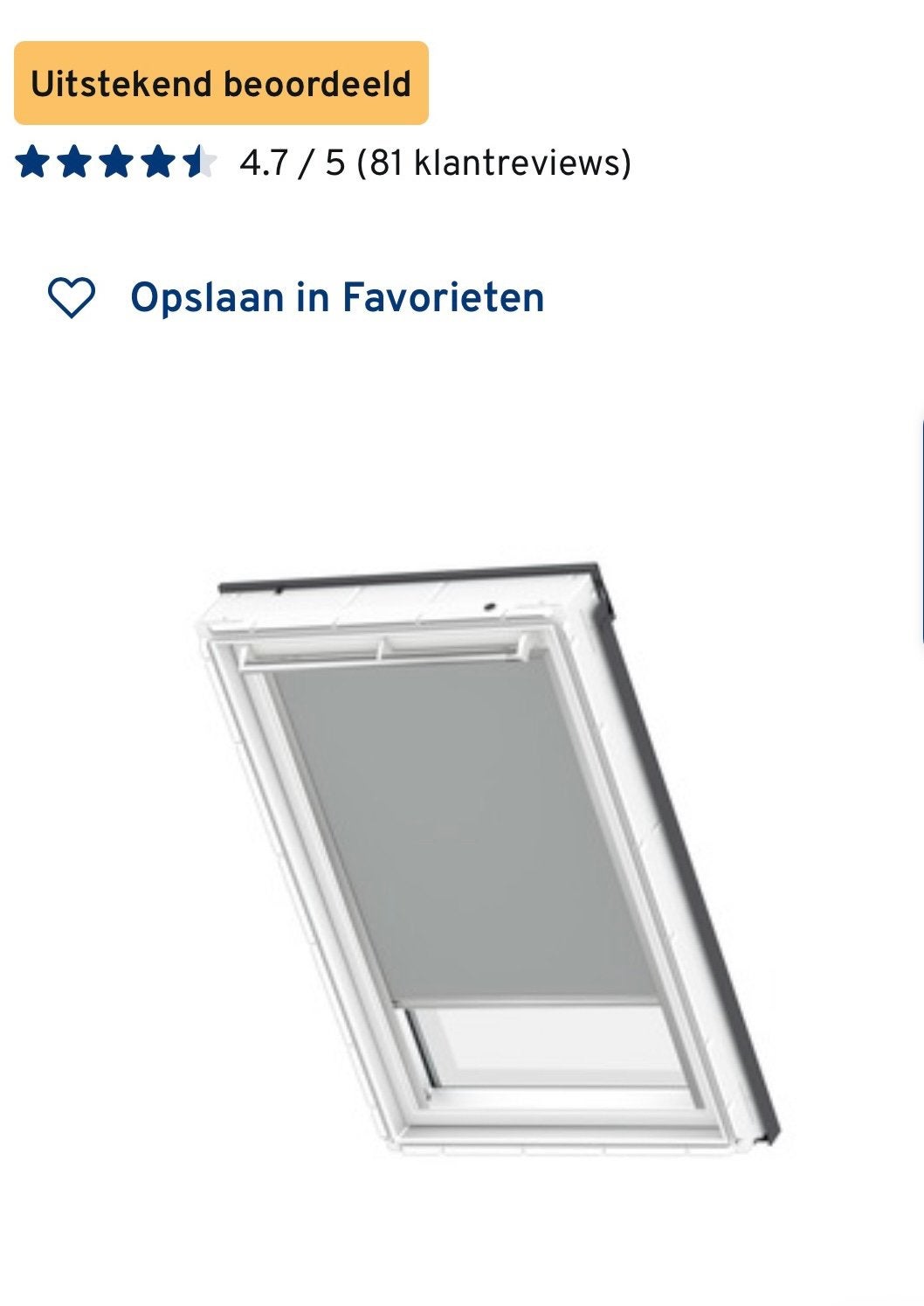 Verduisterend Dakraam rolgordijn UK08 7005 NIEUW 167 euro, Ophalen of Verzenden, Zo goed als nieuw, Rolgordijn, Verduisterend