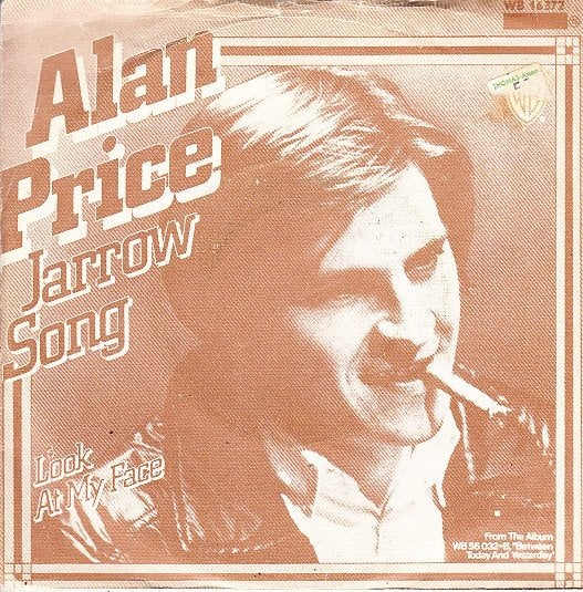 alan price - jarrow song  (1974), Gebruikt, Fotohoes, 7 inch, Single