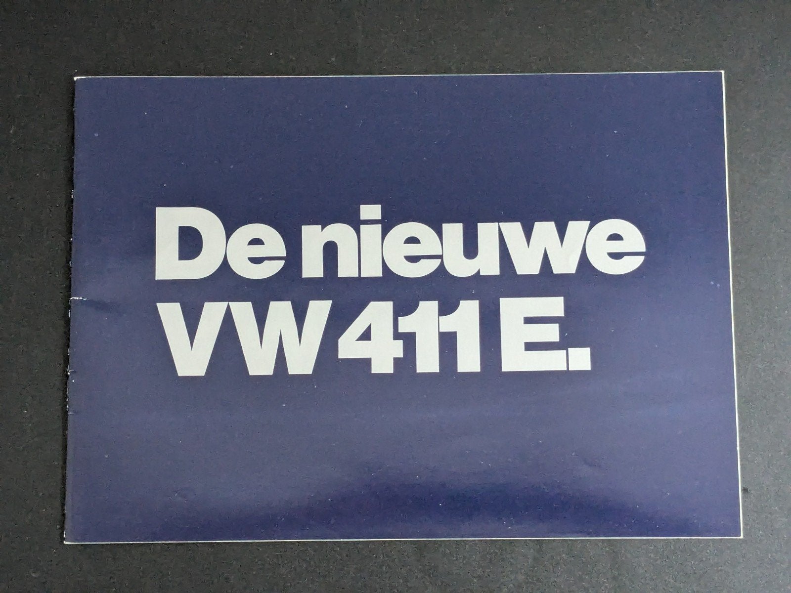 Brochure "De nieuwe VOLKSWAGEN 411E" 12/1969, Ophalen of Verzenden, Zo goed als nieuw, Volkswagen