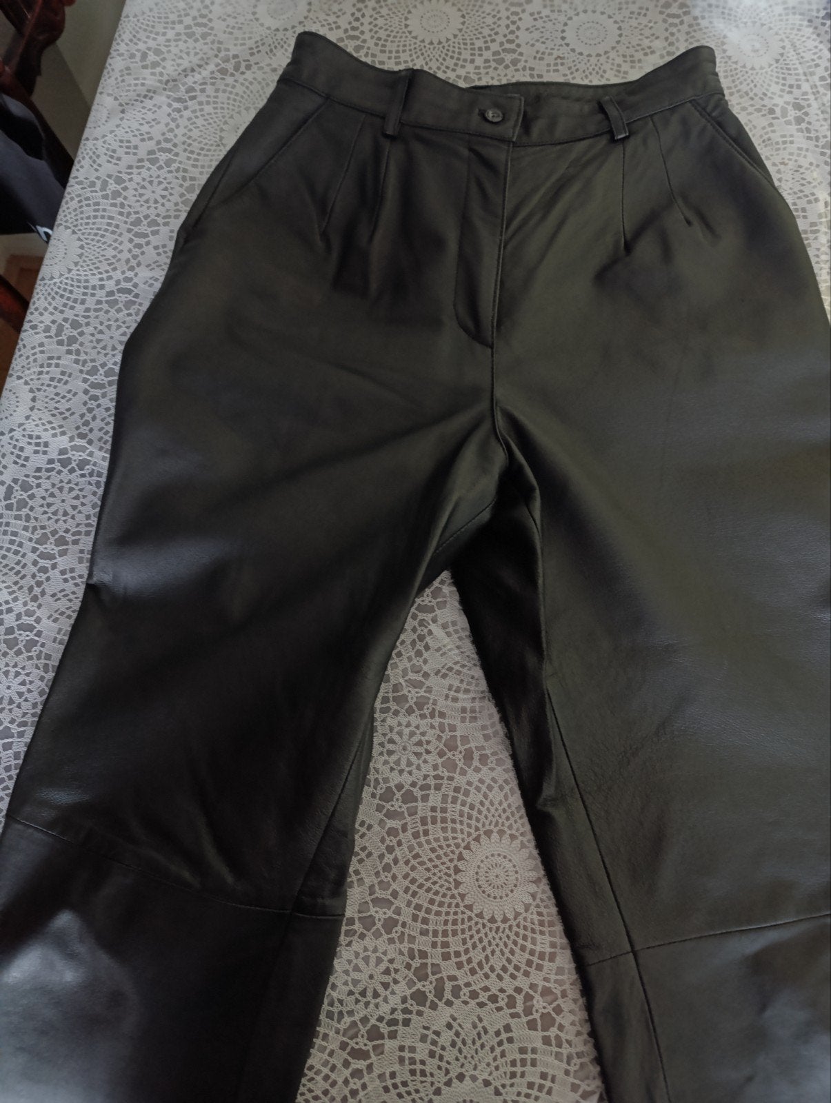 Prachtige leren broek, Kleding | Dames, Maat 38/40 (M), Zwart, Ophalen of Verzenden, Zo goed als nieuw