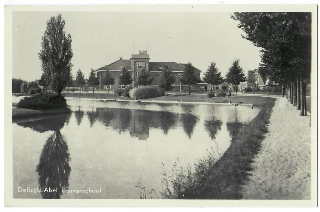 Delfzijl - Abel Tasmanschool, Verzenden, 1940 tot 1960, Gelopen, Groningen