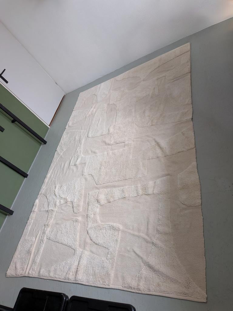 Kwantum Japandi vloerkleed 190x280 cm - Crème, Ophalen, Japandi, Crème, 150 tot 200 cm