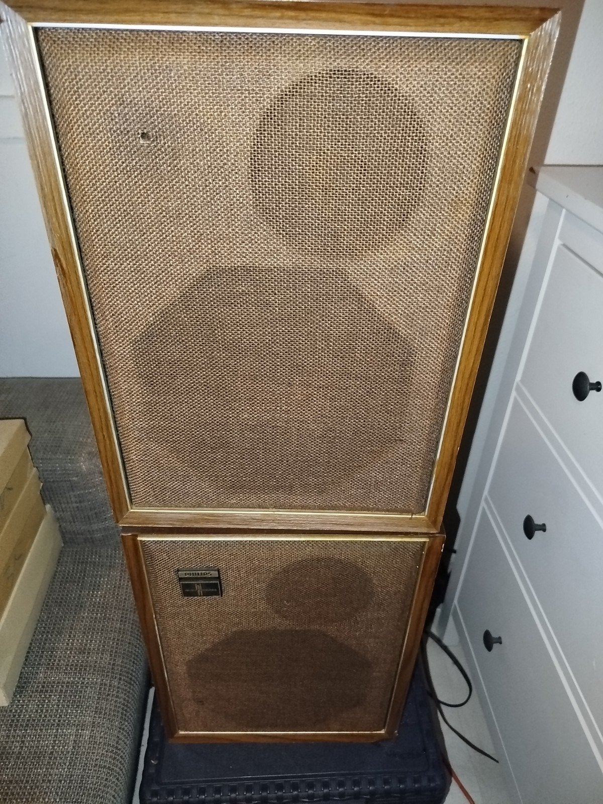 oude Phillips luidsprekers, Audio, Tv en Foto, Luidsprekers, Ophalen, Minder dan 60 watt, Philips